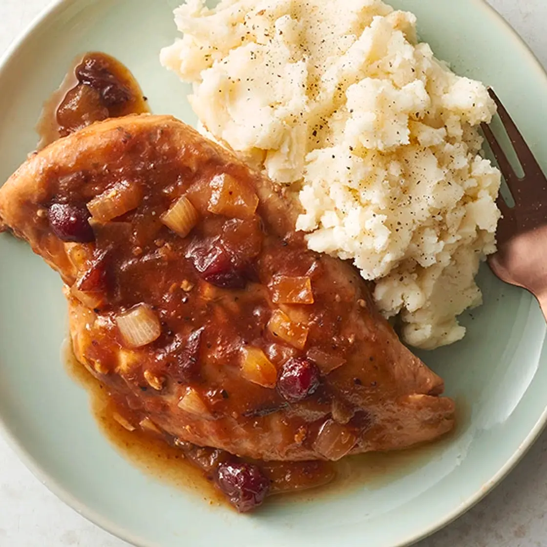 Slow-Cooker Cranberry Glazed Chicken
