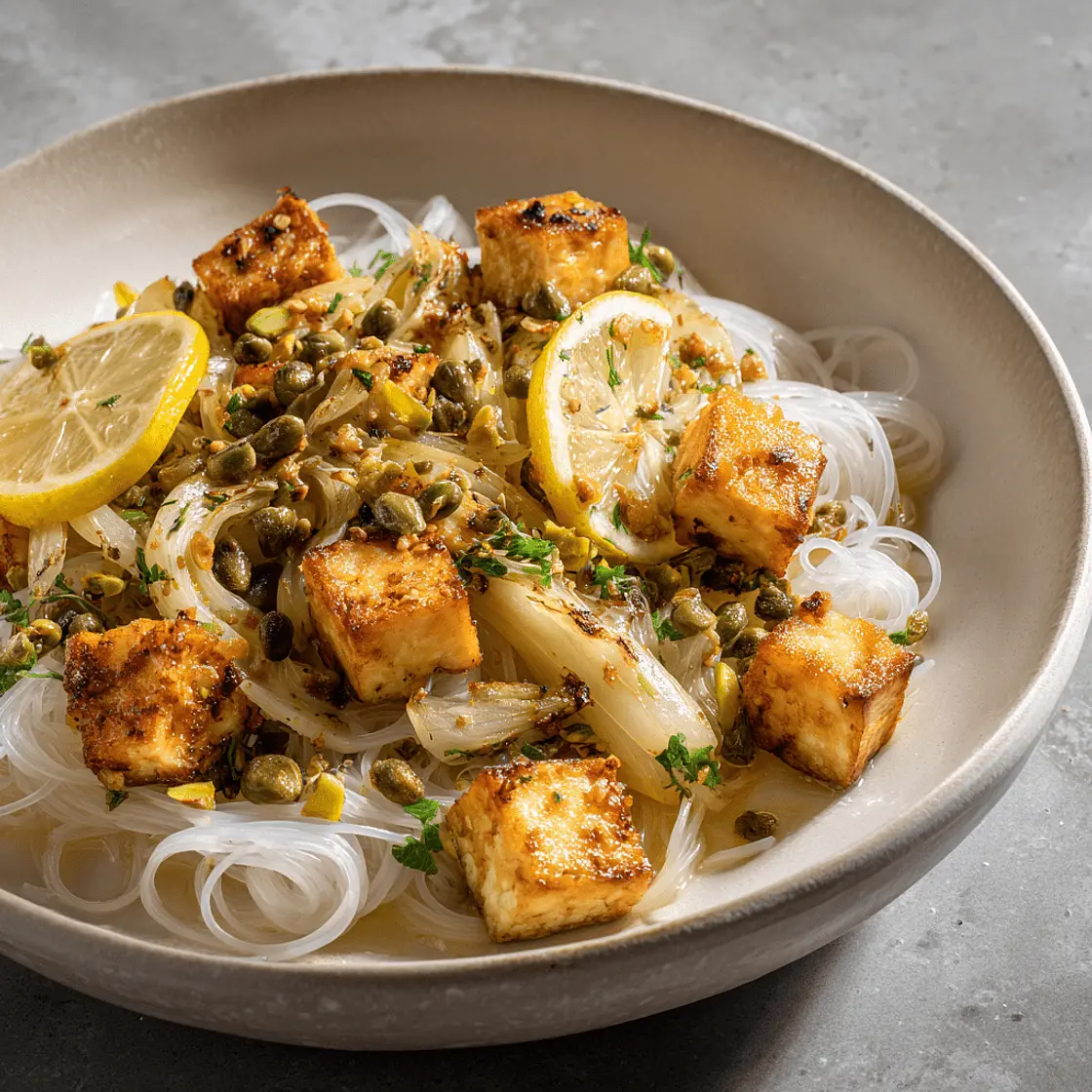 Fenchel mit Tofu an Zitronensauce