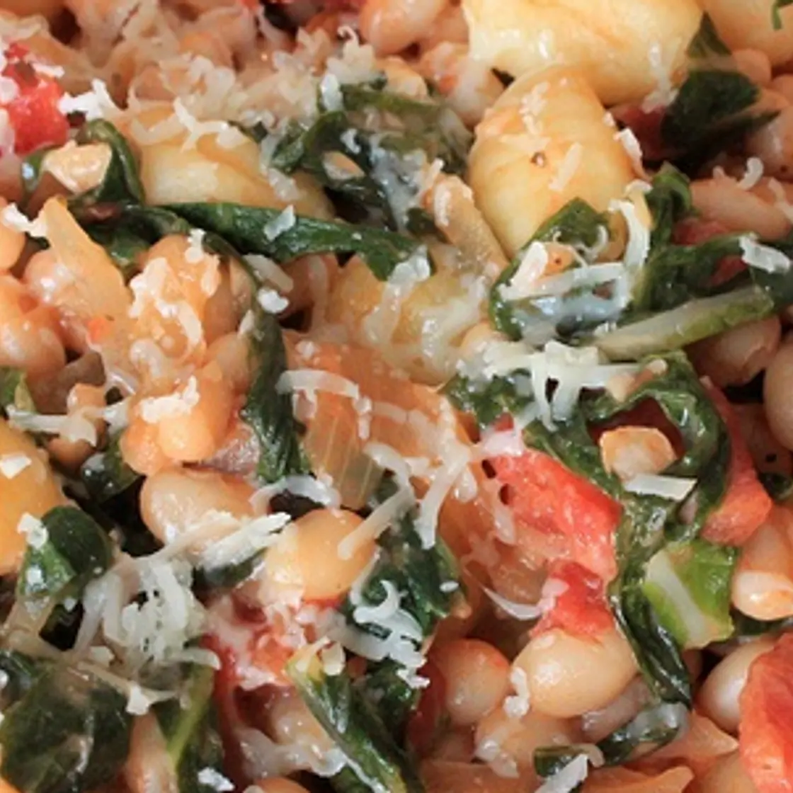 Skillet Gnocchi with Chard & White Beans