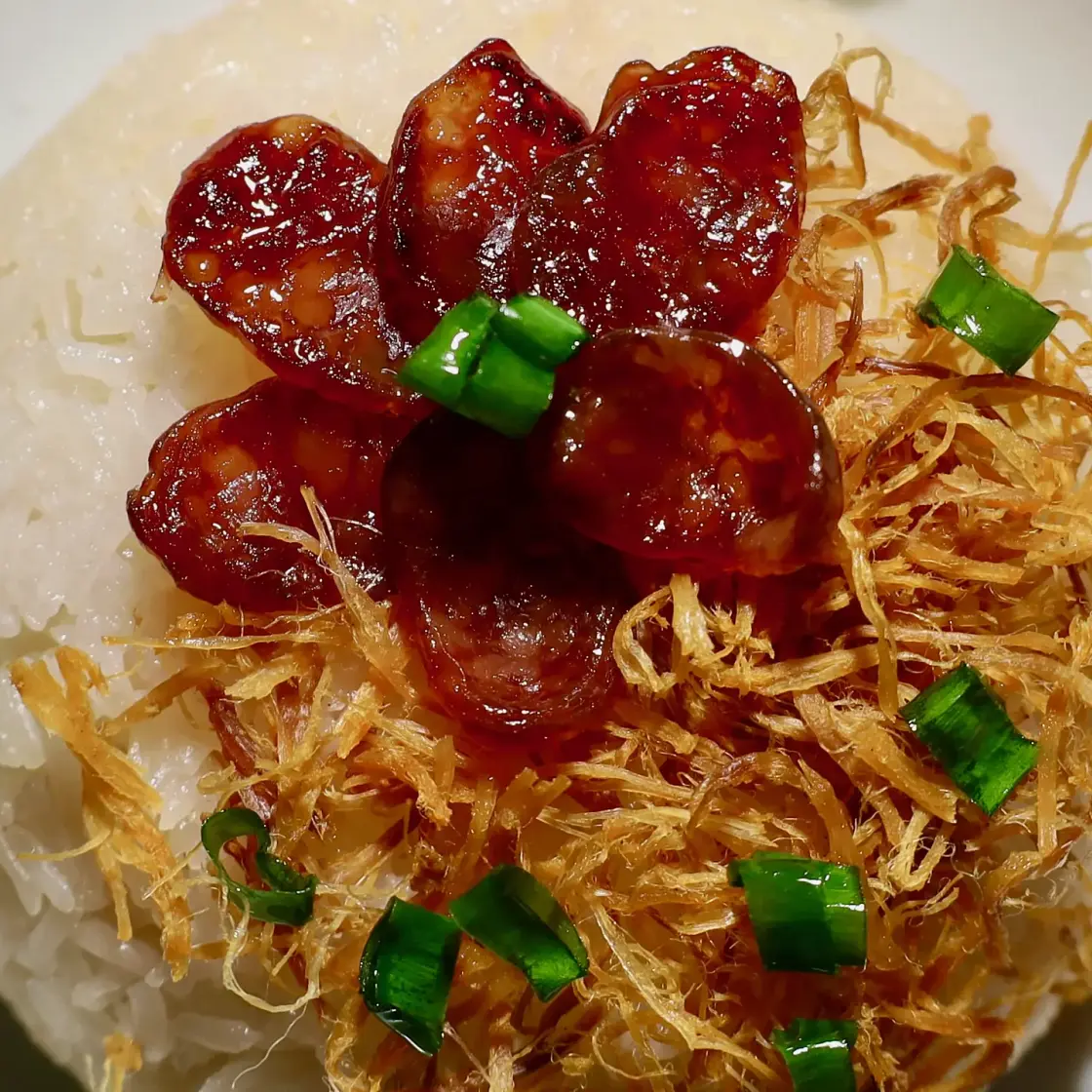 Vietnamese Xoi Man - Savory Sticky Rice