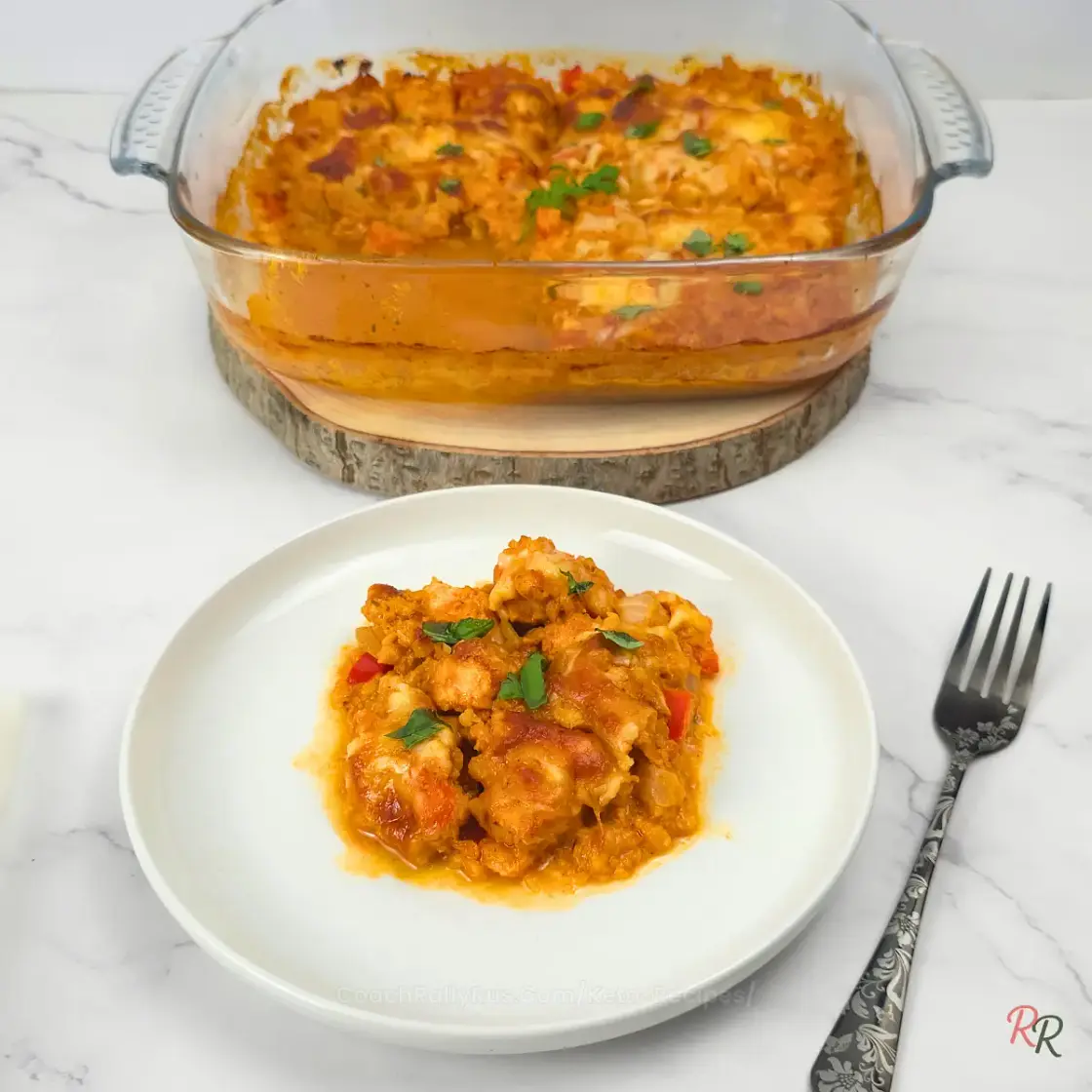 Keto Cottage Cheese Taco Chicken Casserole