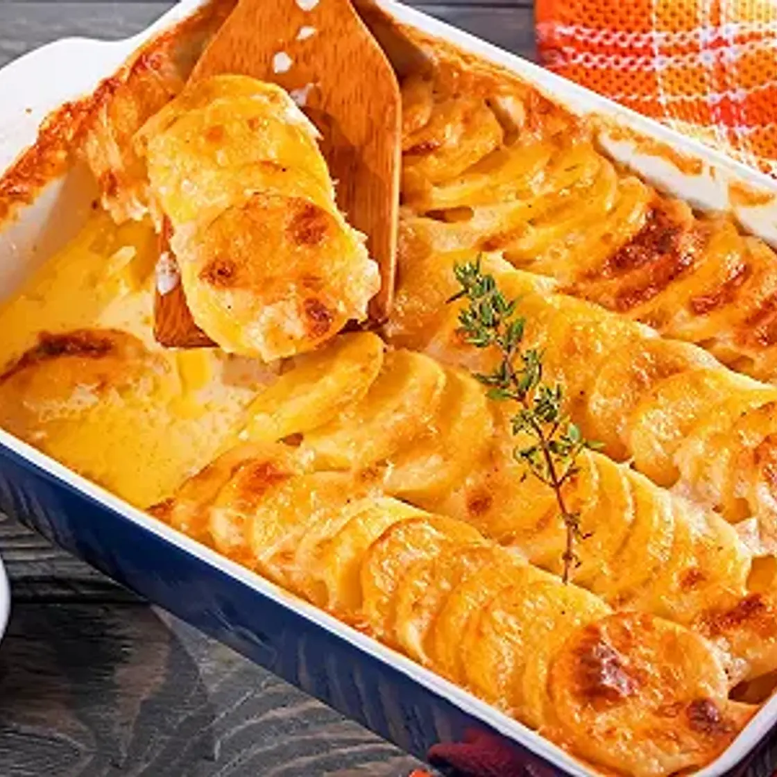 Gratin de topinambours et patates douces