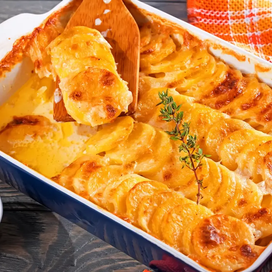 Gratin de topinambours et patates douces