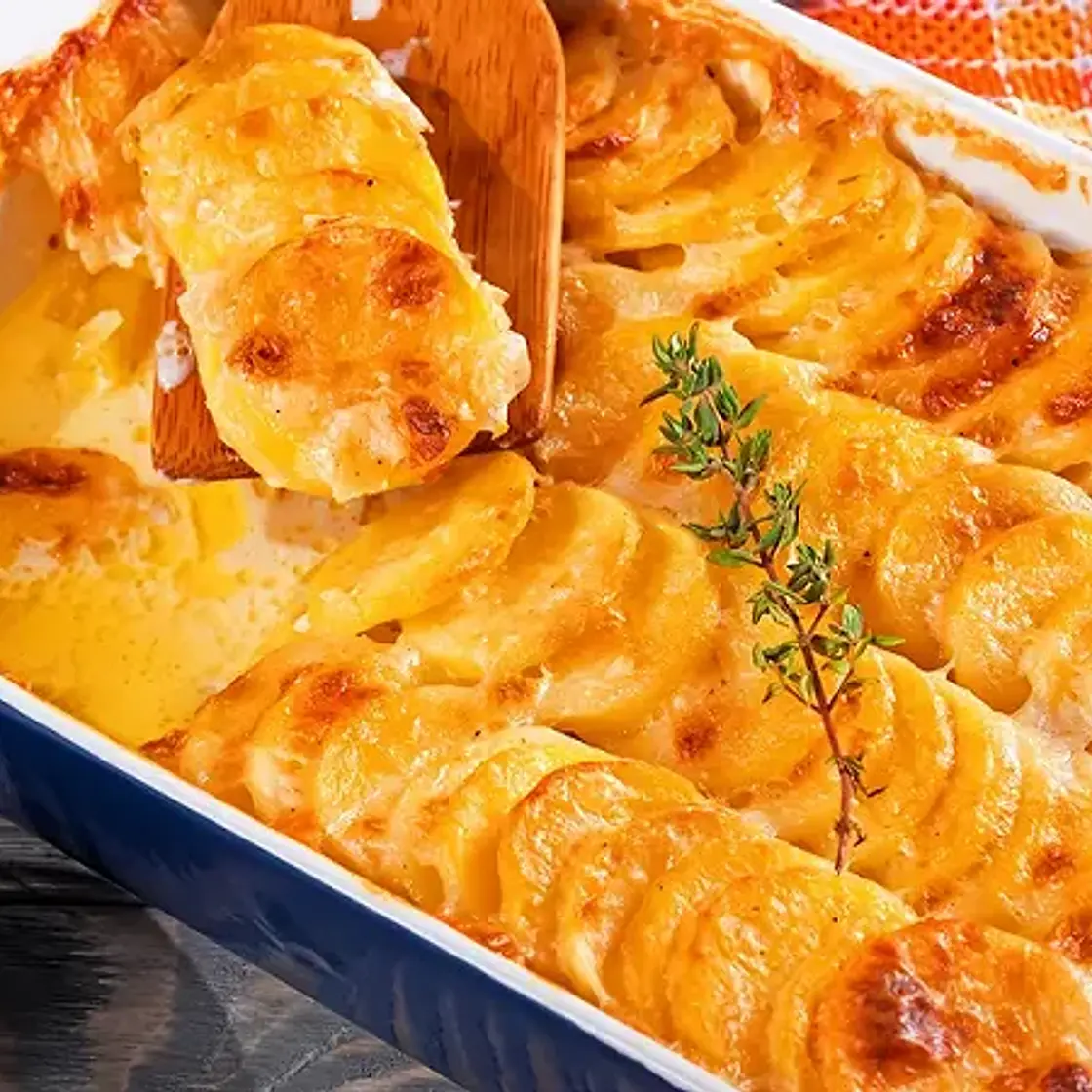Gratin de topinambours et patates douces