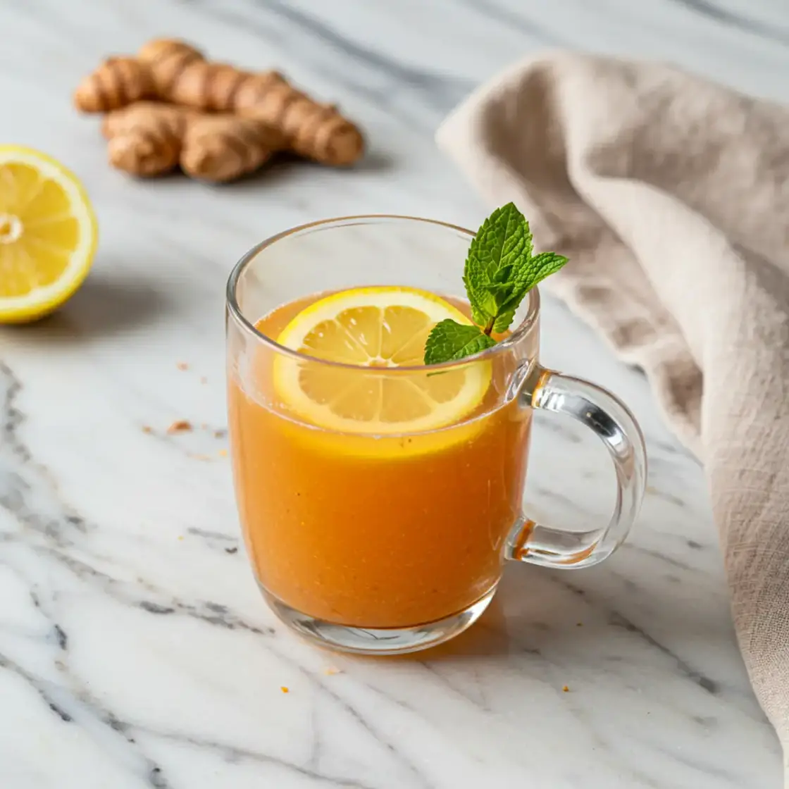 Pink Salt and Turmeric Morning Tonic