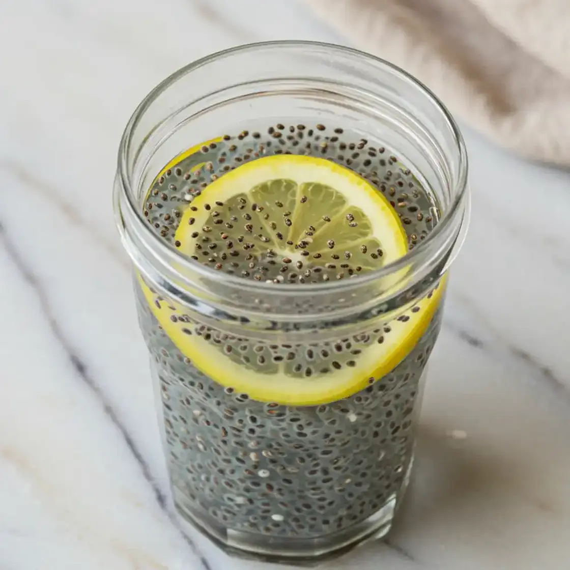 Tadpole Water (Lemon and Chia Seed Water)