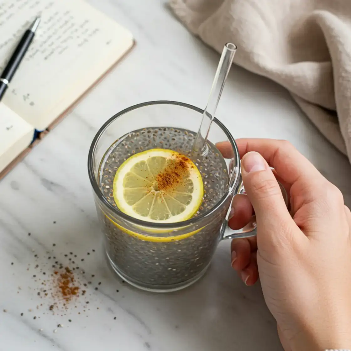 Chia Seed and Cinnamon Water
