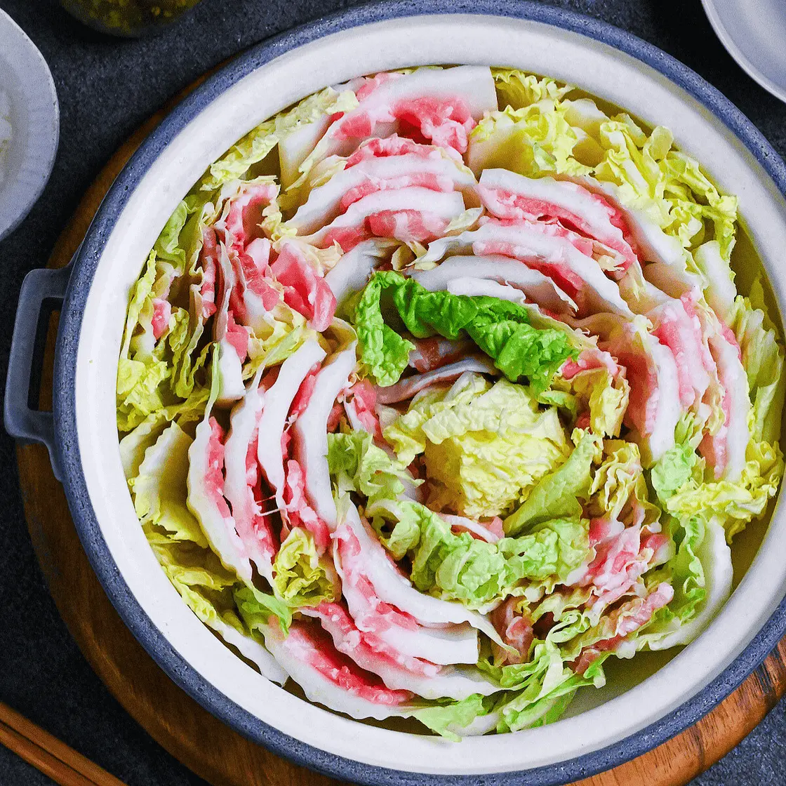 Mille Feuille Nabe (Pork & Napa Cabbage Hotpot)