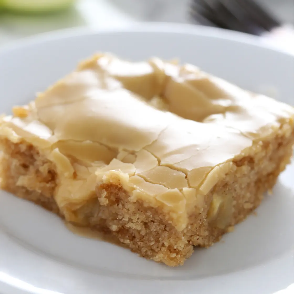 Salted Caramel Apple Sheet Cake