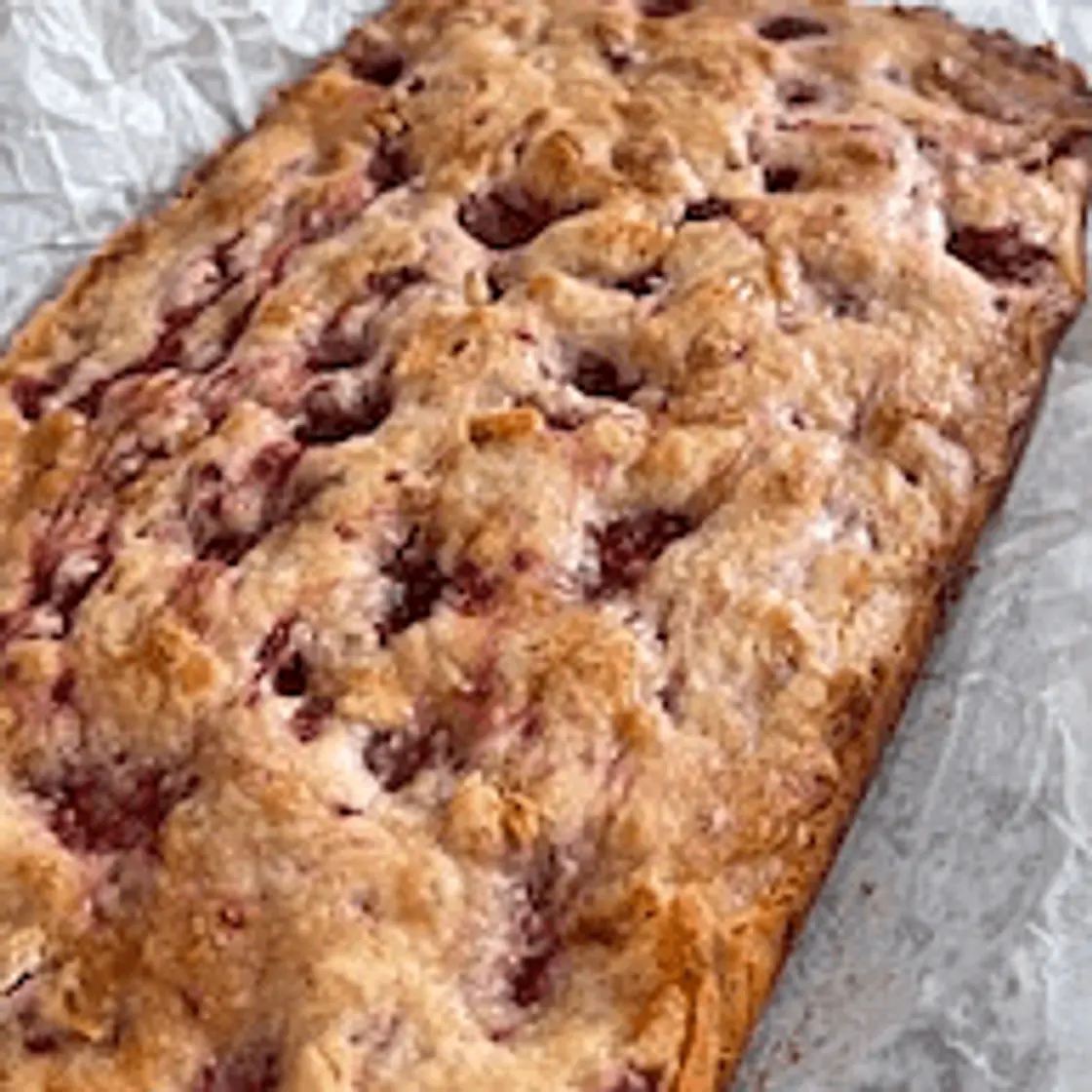 Raspberry White Chocolate Blondies