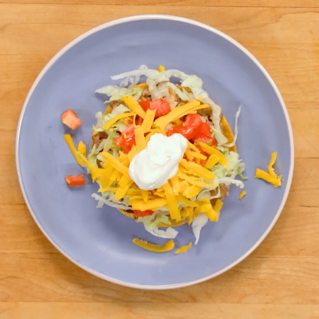 Refried Bean Tostada