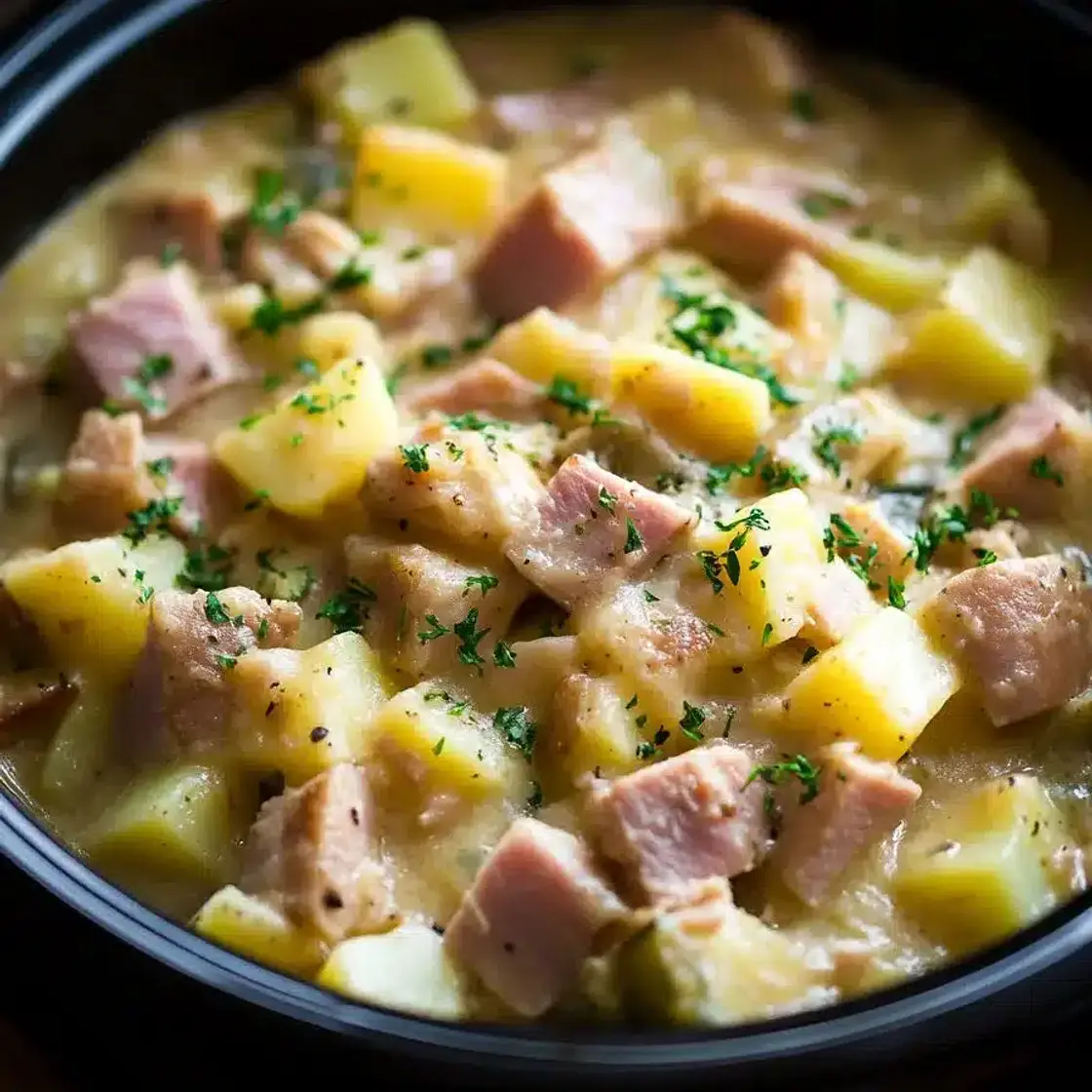 Slow Cooker Ham and Potato Casserole Recipe