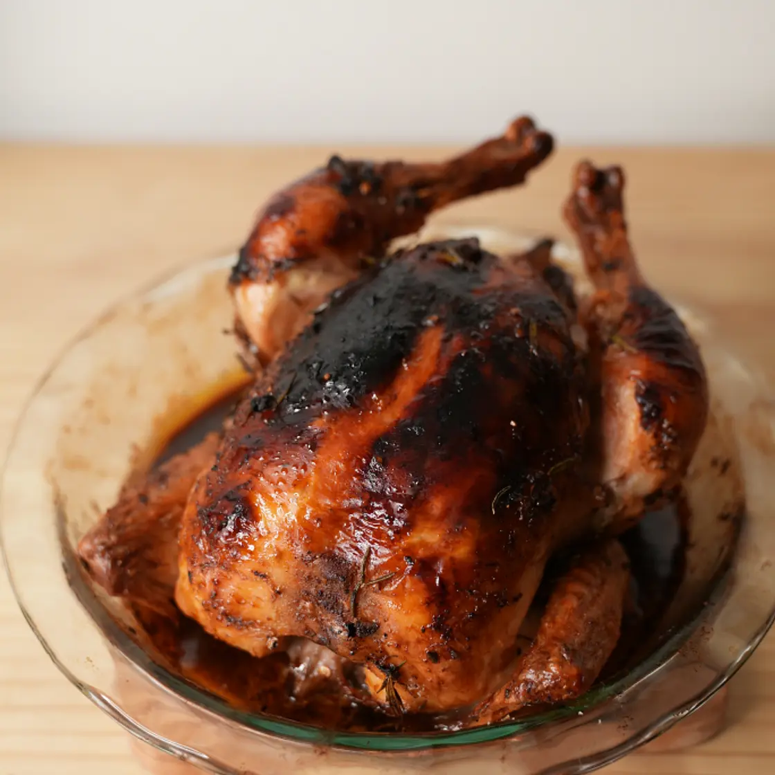 Garlic Maple Butter Roast Chicken