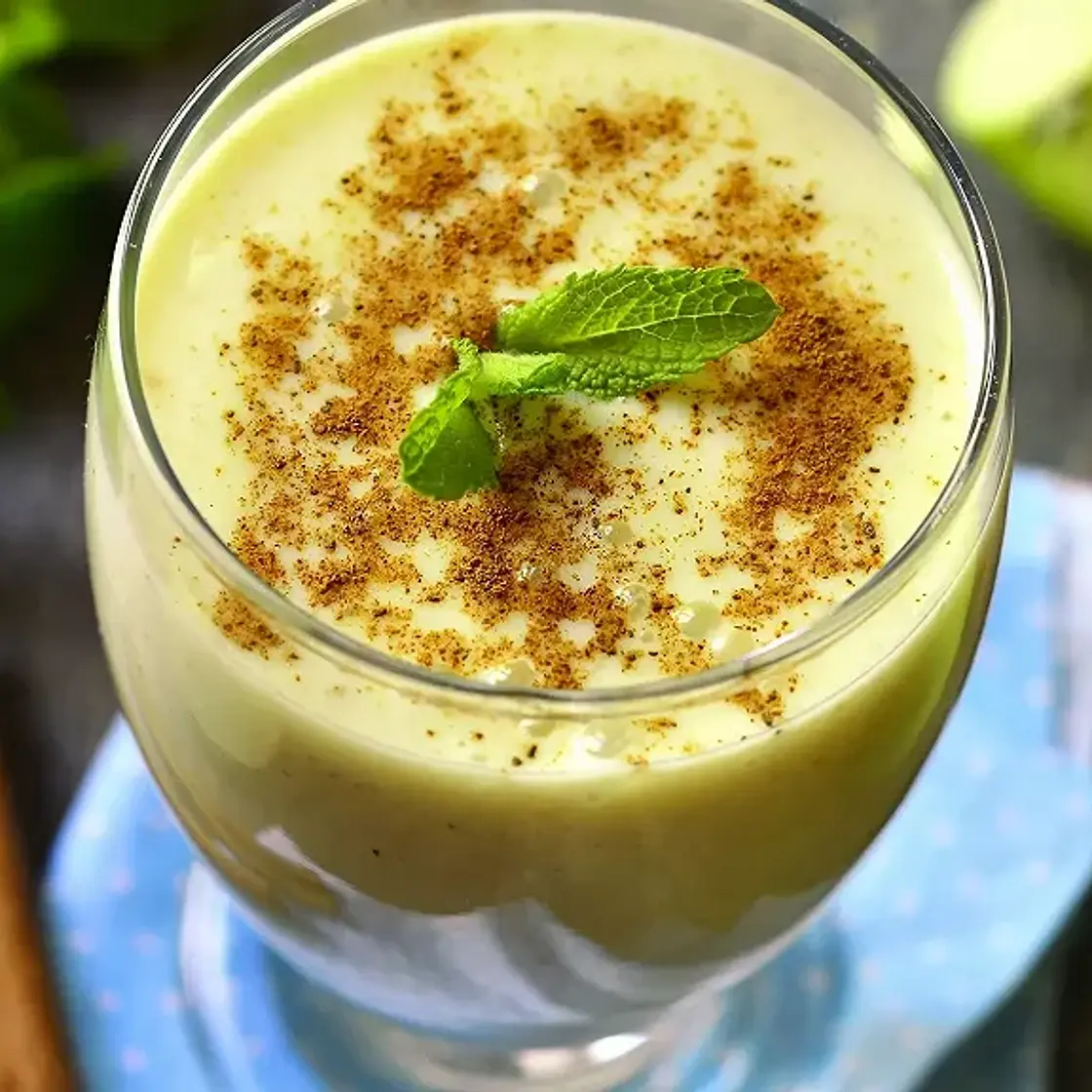 Smoothie pomme-ananas à la cannelle