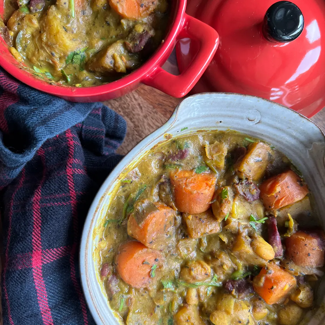 Plantain and Bean Curry