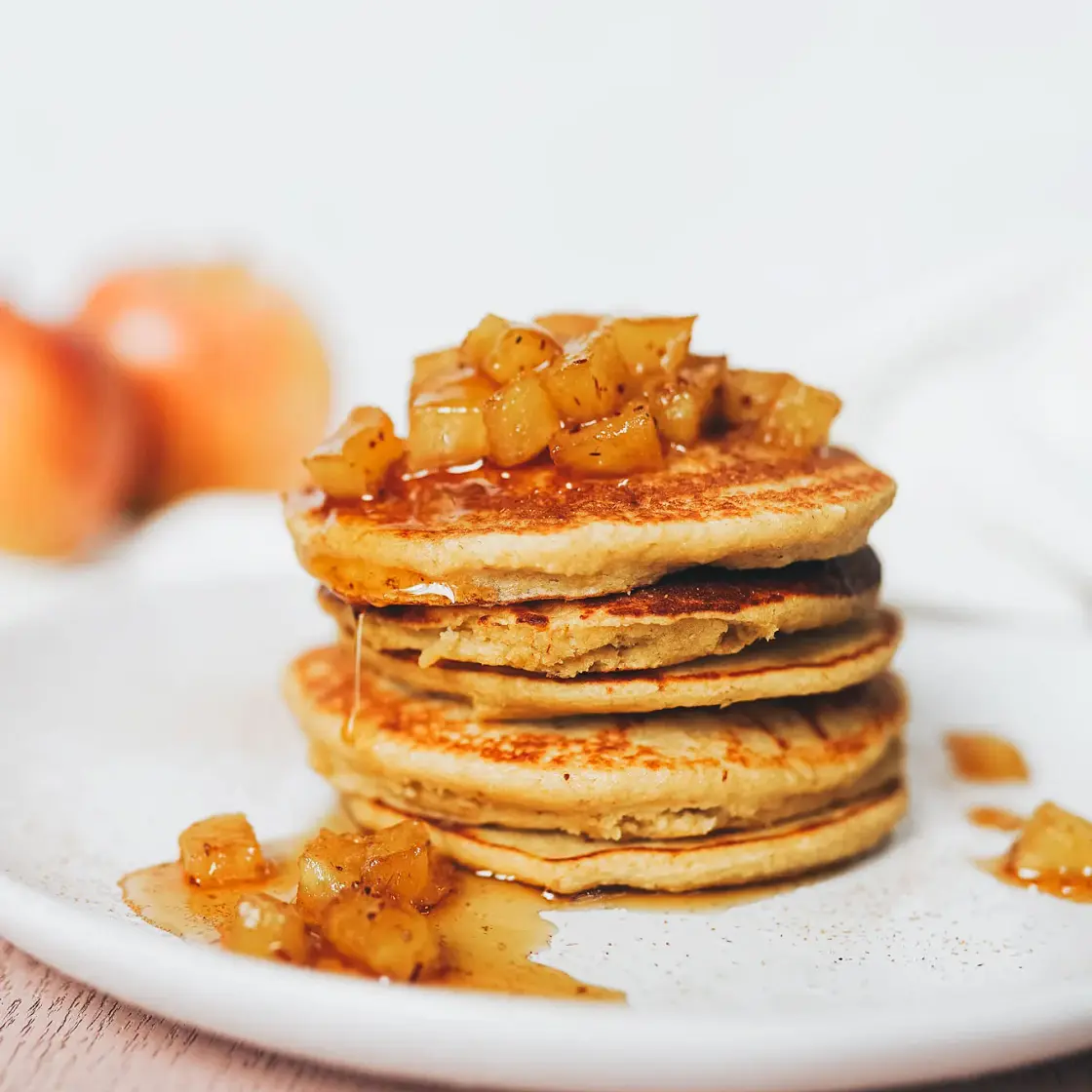Apple Pie Oatmeal Pancakes