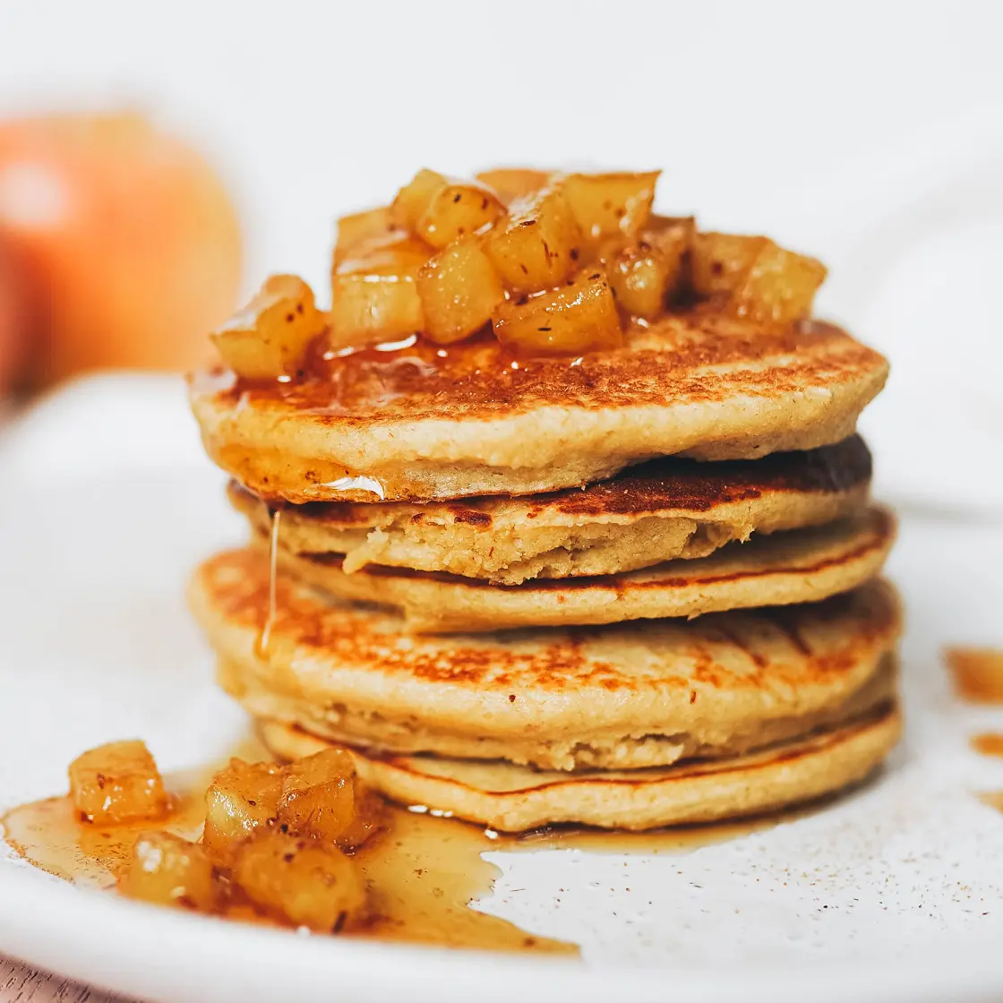 Apple Pie Oatmeal Pancakes