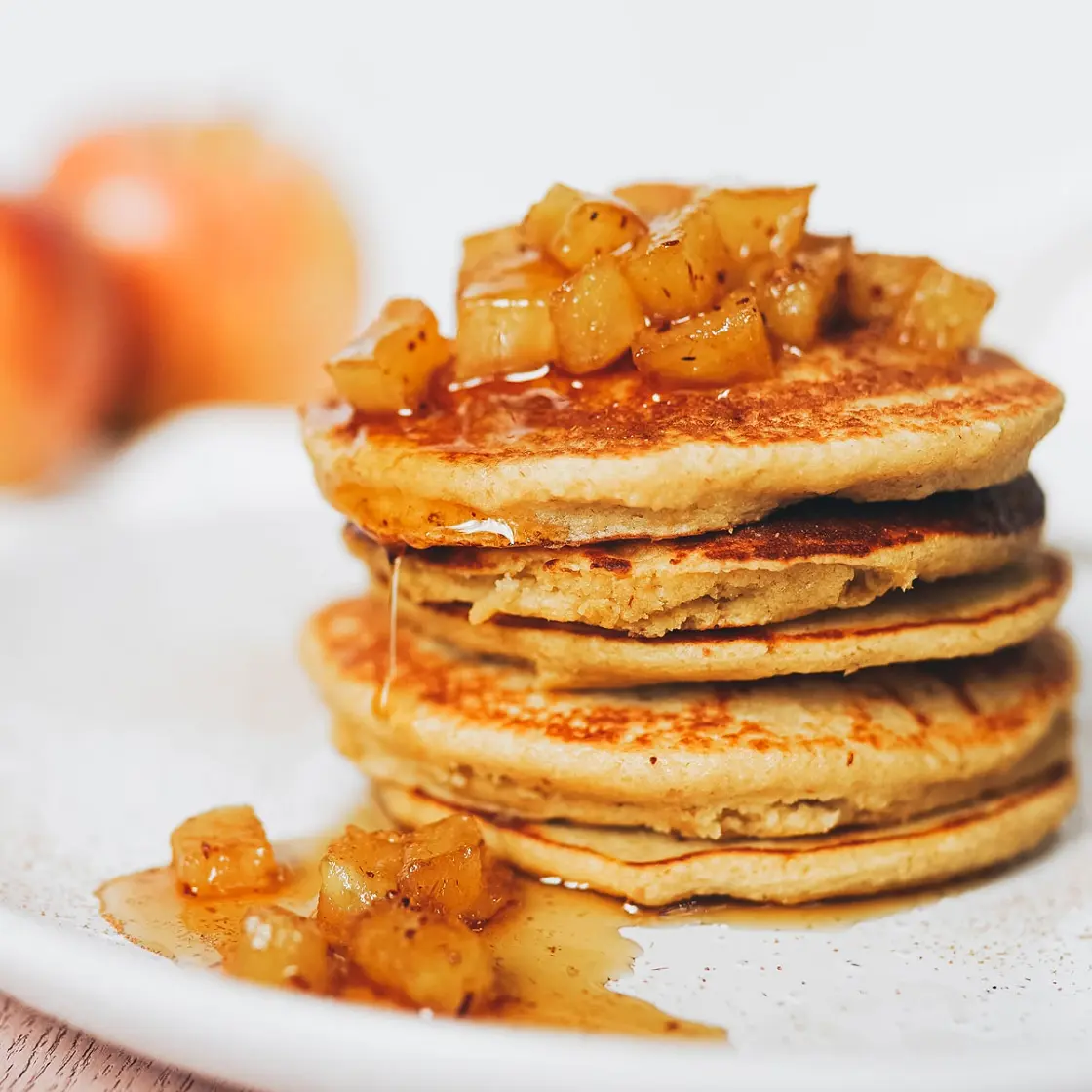 Apple Pie Oatmeal Pancakes