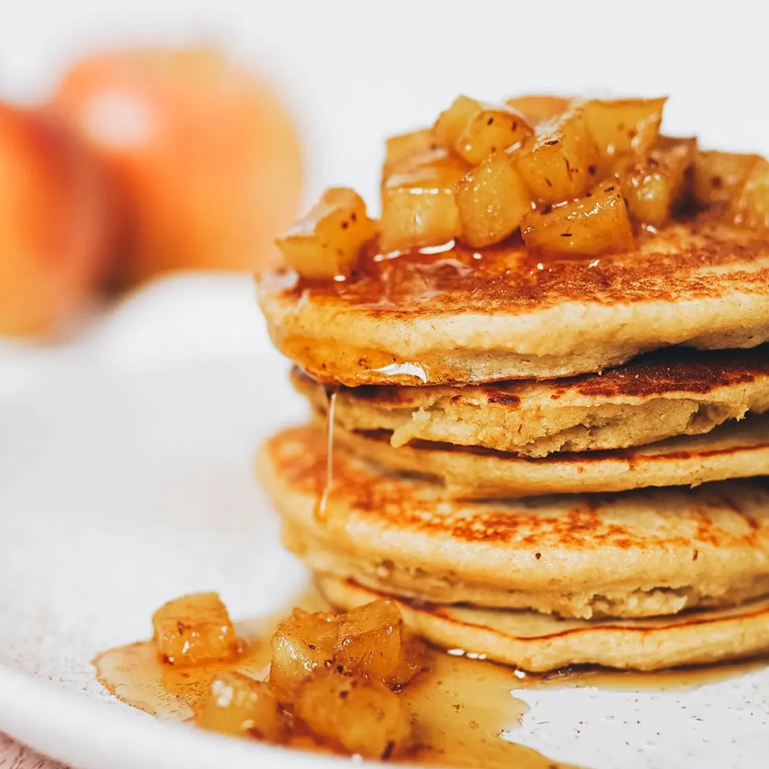 Apple Pie Oatmeal Pancakes