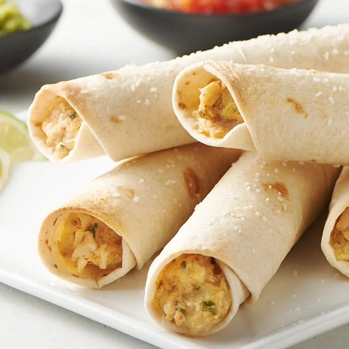 Baked Creamy Chicken Taquitos
