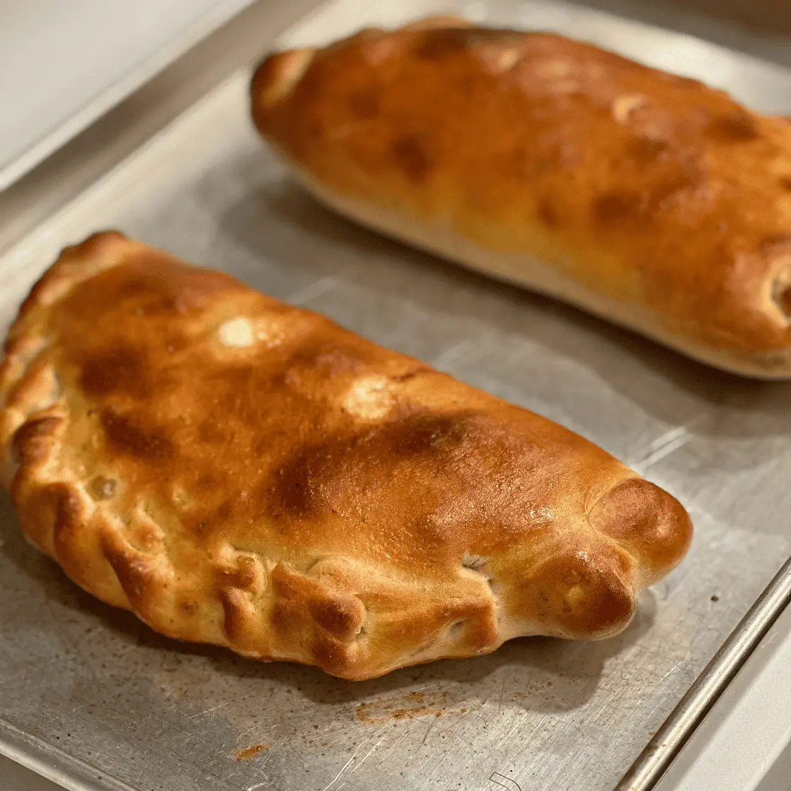 Easy 3 Cheese Calzone with Pepperoni and Mushrooms