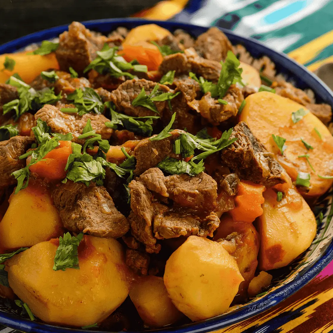 Russian Zharkoye (Hearty Meat Stew)