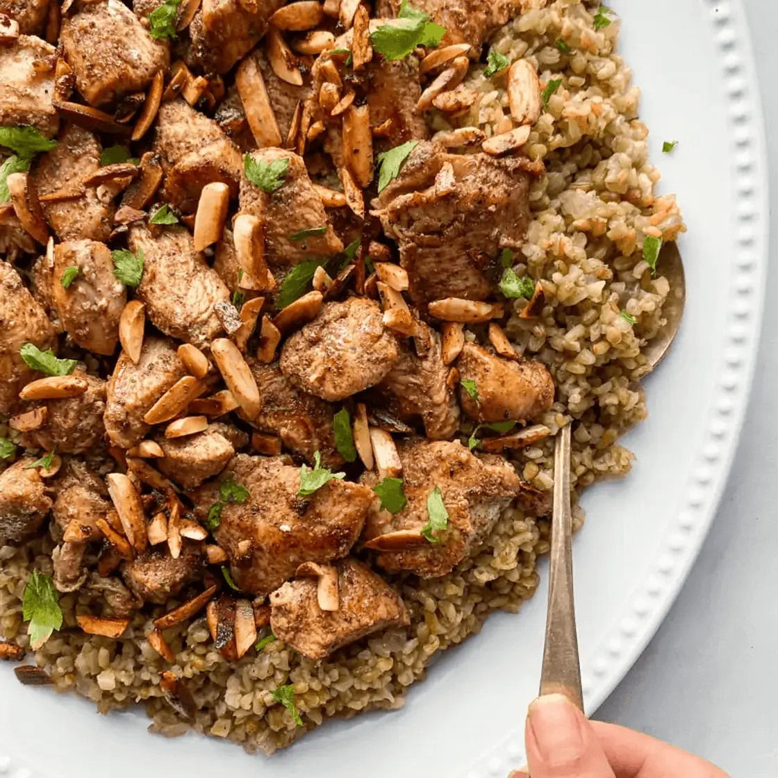 Freekeh with chicken