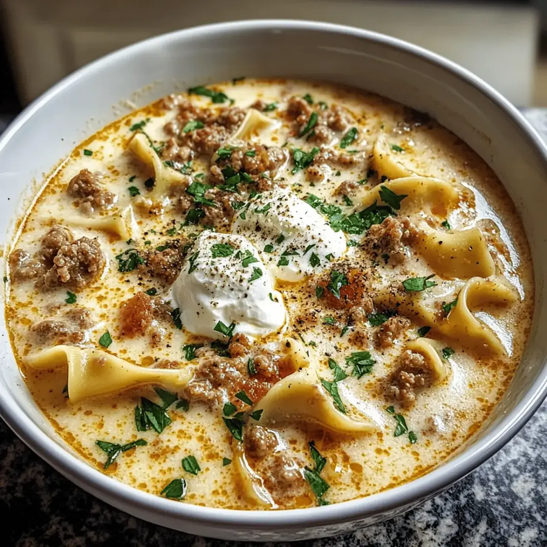 Creamy Alfredo Lasagna Soup – Cozy Comfort in a Bowl