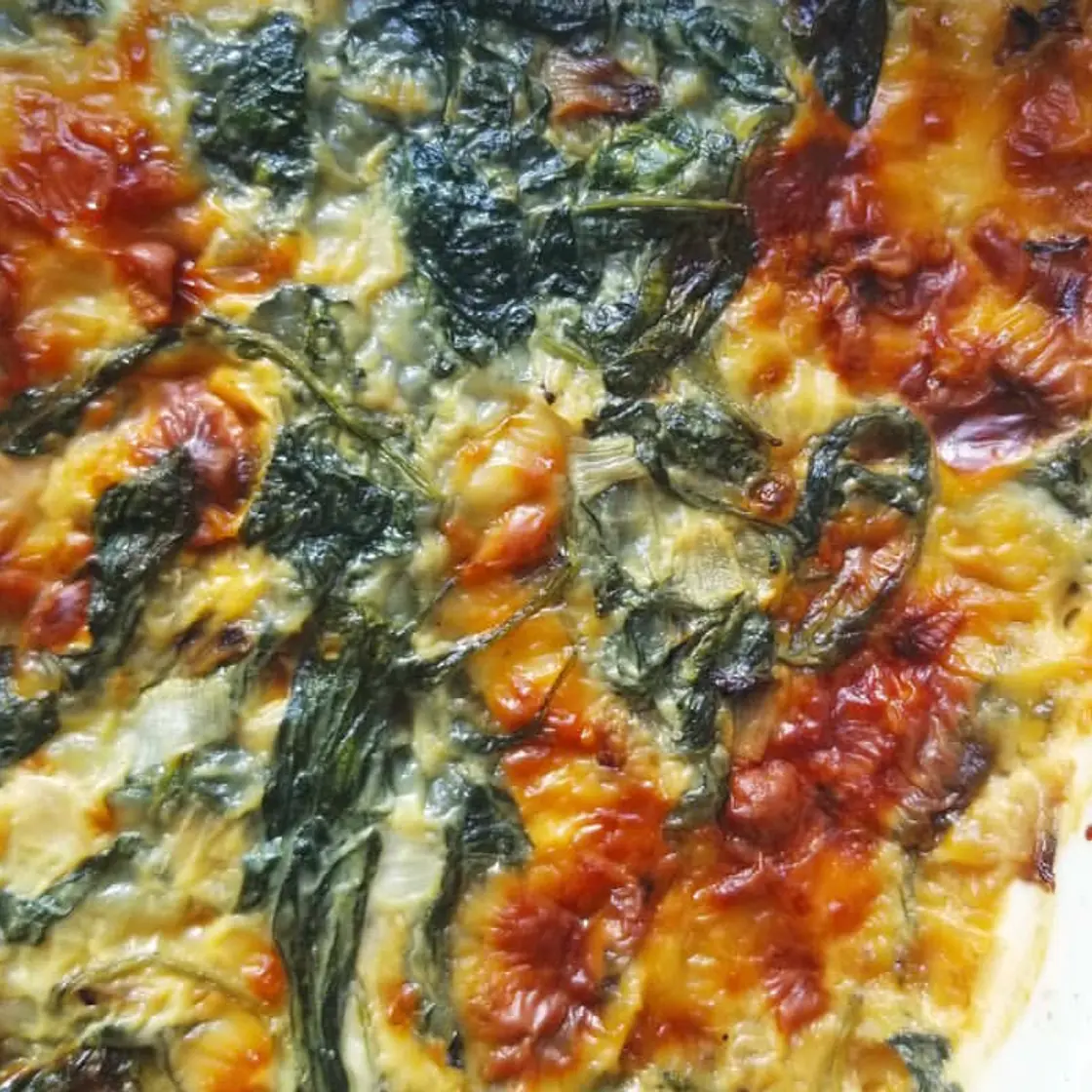 Crustless Spinach Quiche