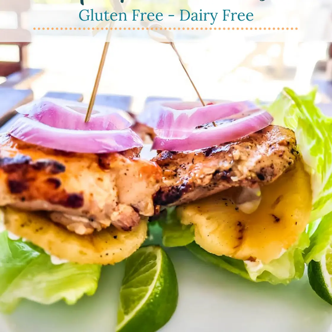 Hawaiian Chicken and Pineapple Sliders