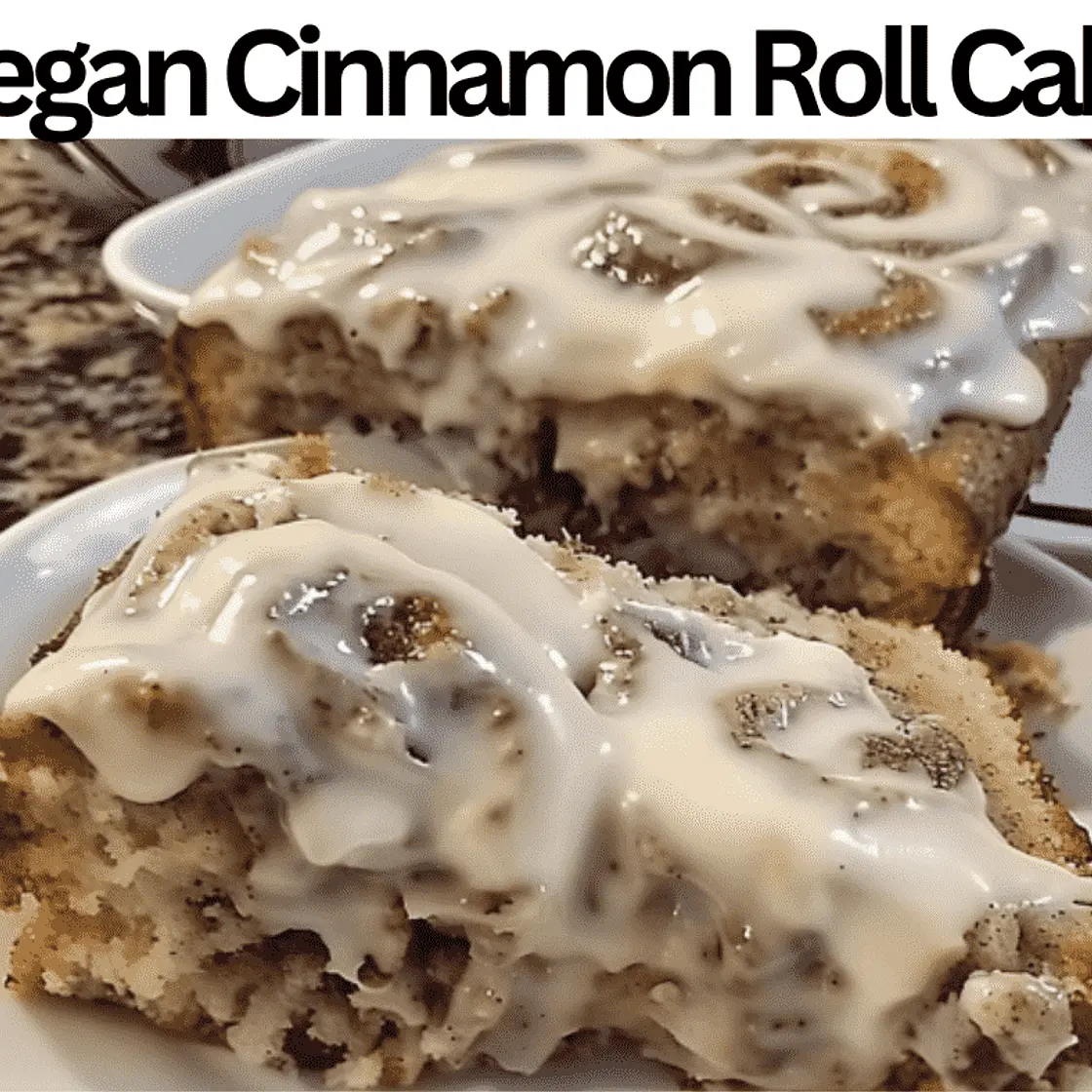 Vegan Cinnamon Roll Cake