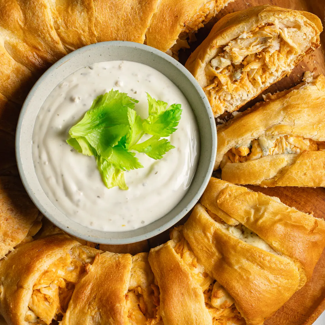 Buffalo Chicken Crescent Ring