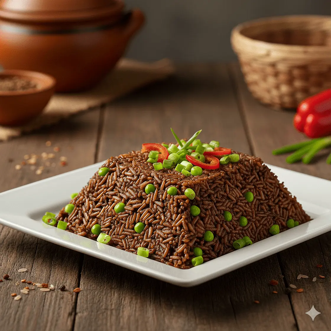 Diri Jhon Jhon (Haitian Black Mushroom Rice)