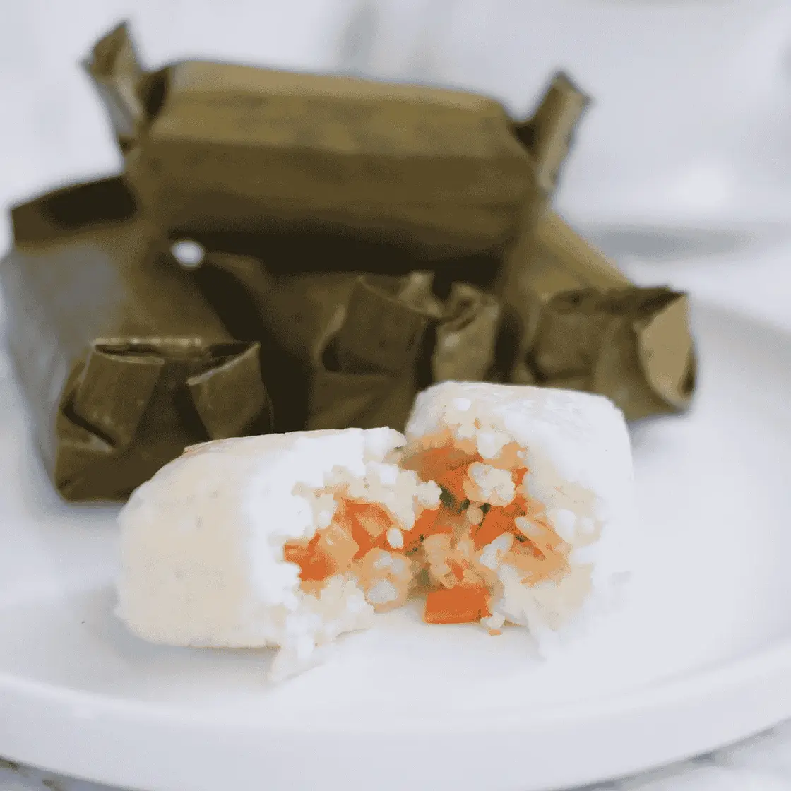 Indonesian Arem-Arem (Rice Cakes with Filling)