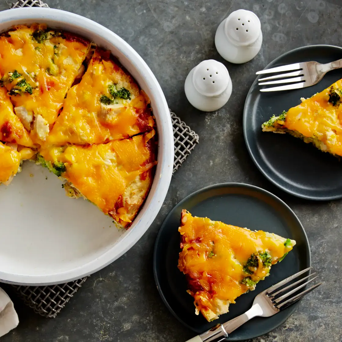 Impossibly Easy Chicken and Broccoli Pie