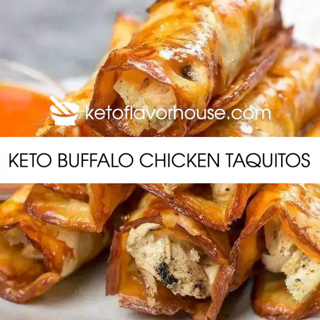 Keto Buffalo Chicken Taquitos Recipe