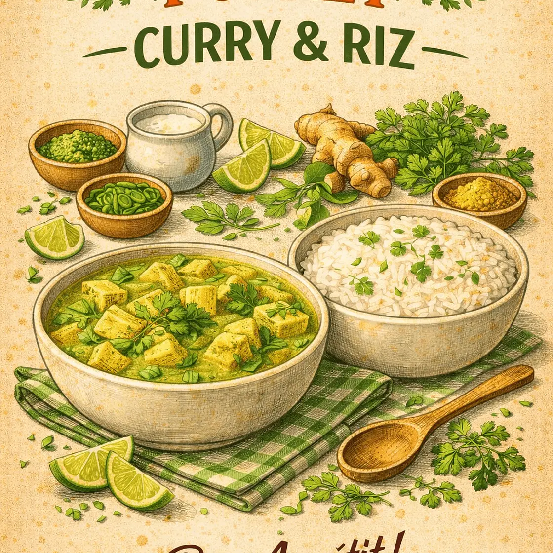 Poulet curry - Riz