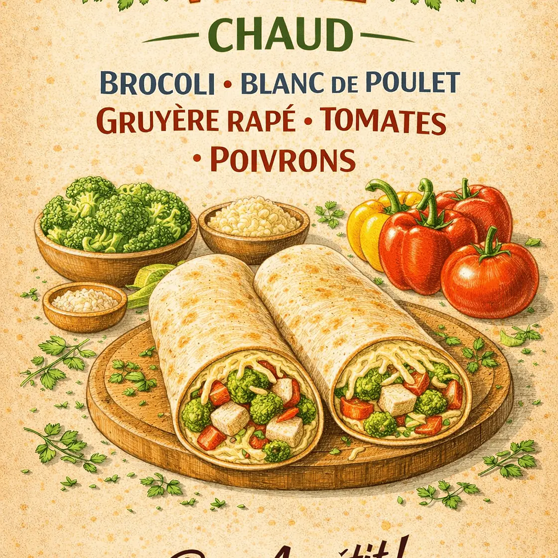 Wrap chaud Brocolis