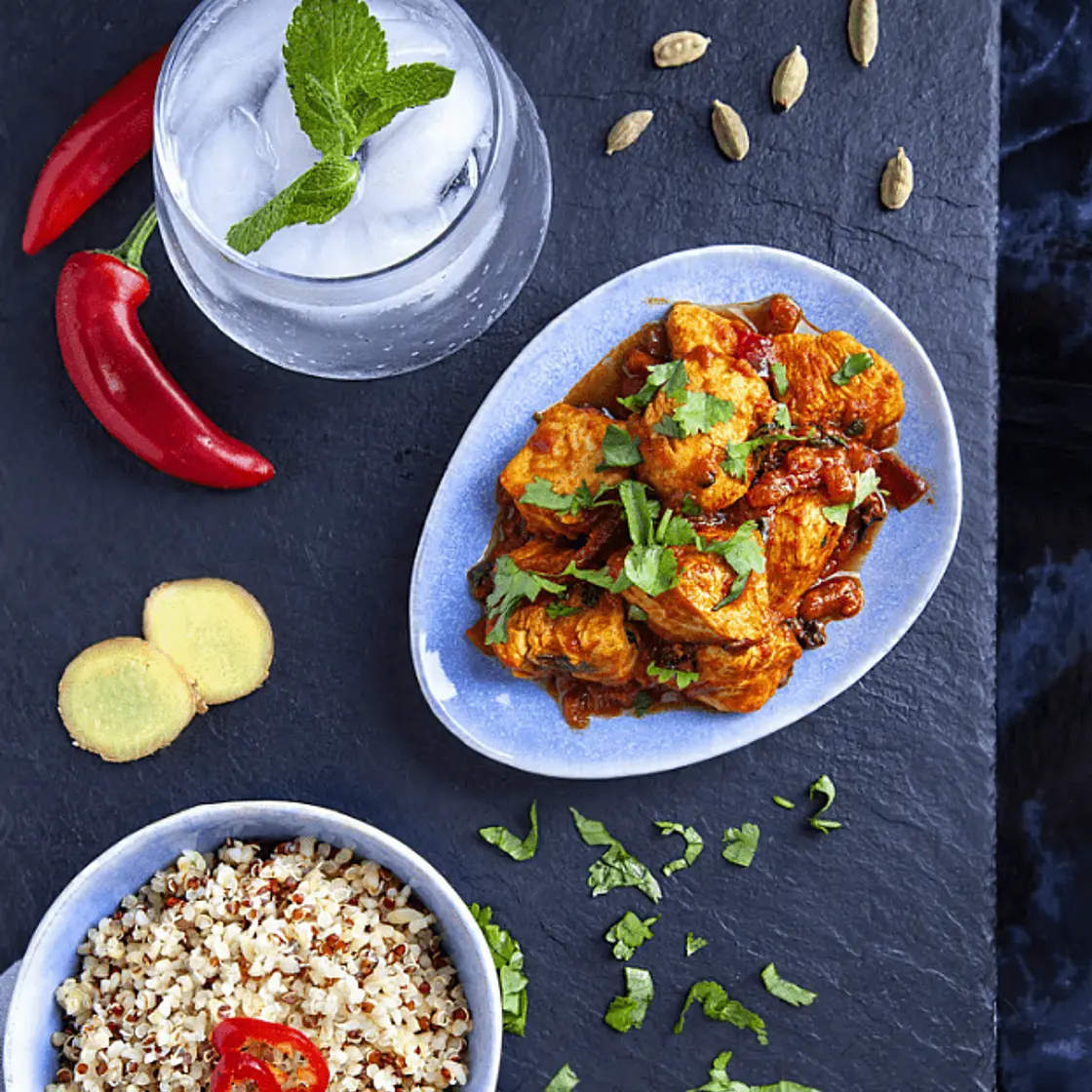 CHICKEN MADRAS WITH QUINOA