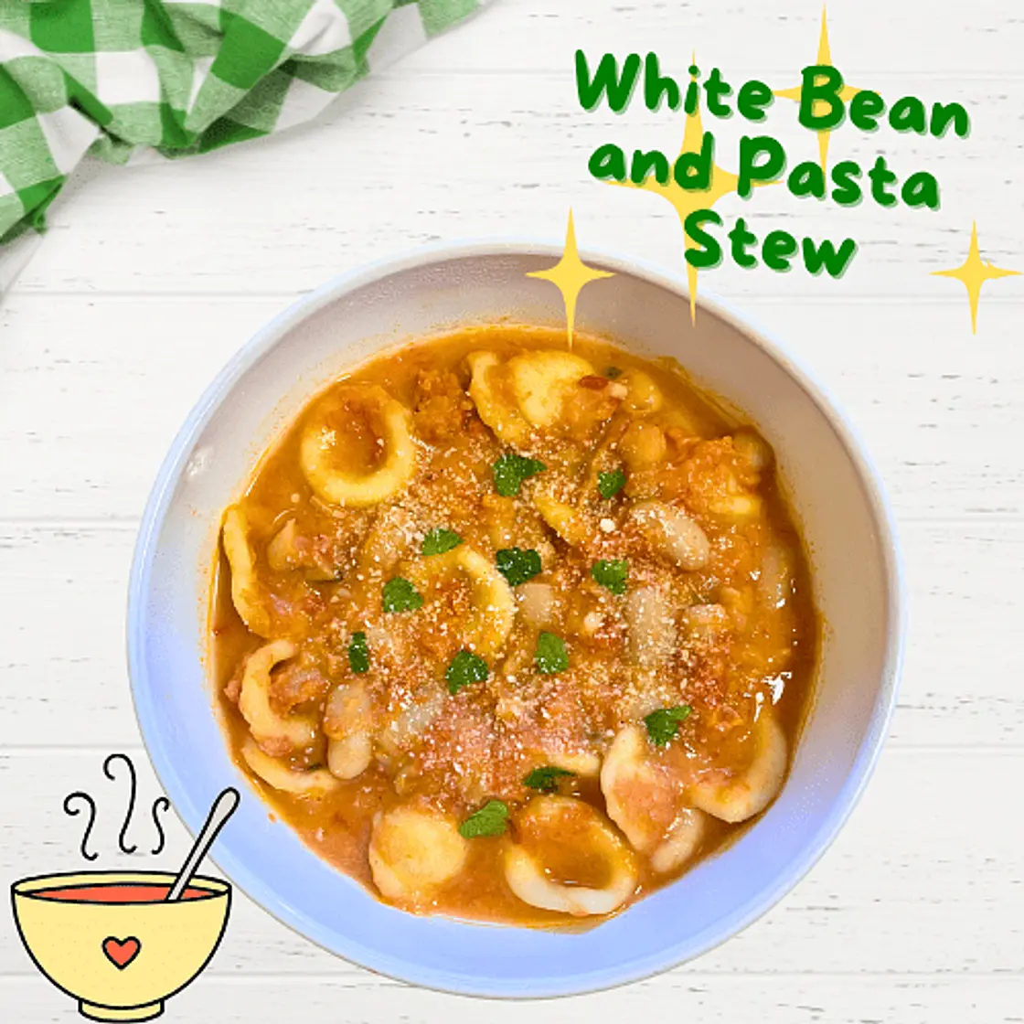 White Bean and Pasta Stew