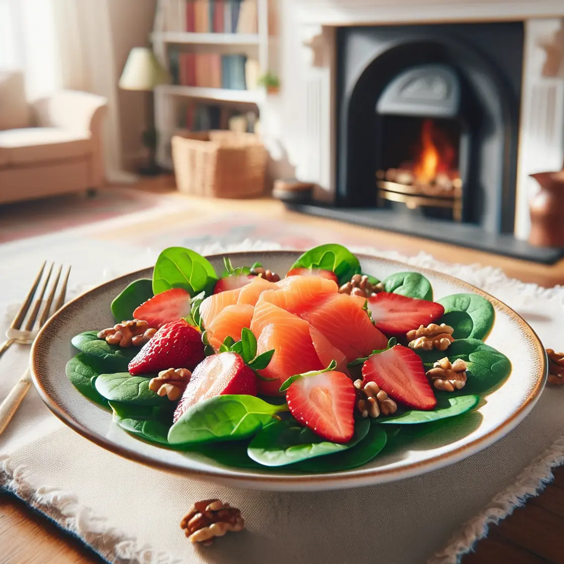 Urolithin-Rich Salmon Salad