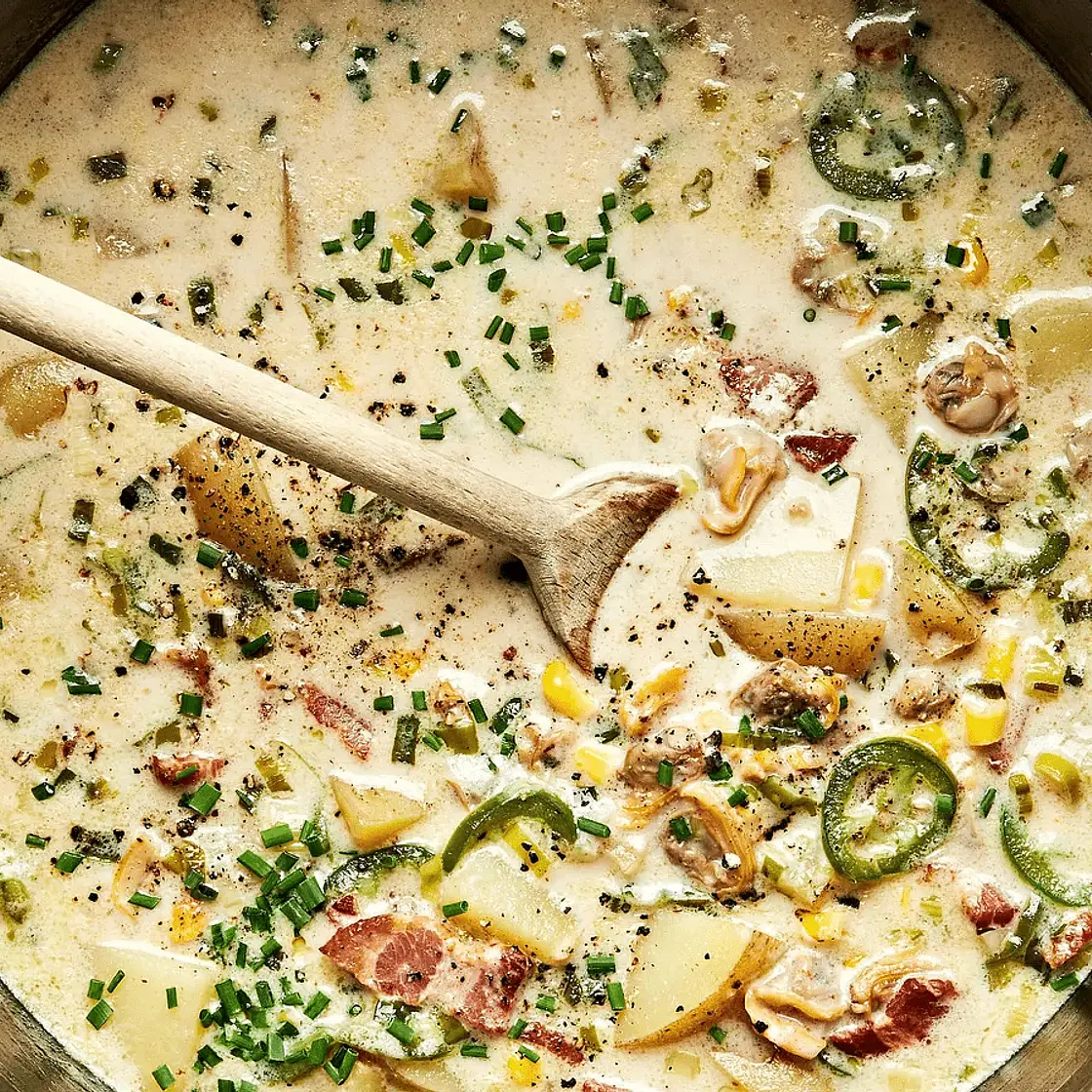 Modern Proper Slow Cooker Lower-Carb Clam Chowder
