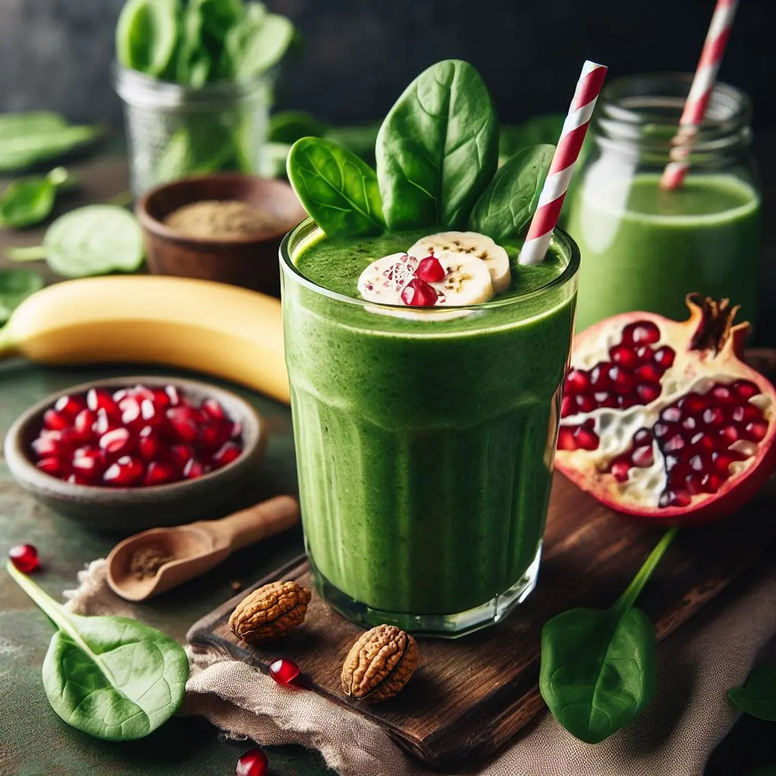 Pomegranate Green Smoothie
