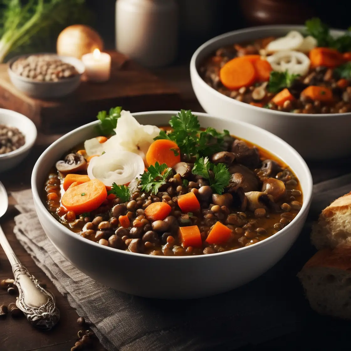 Lentil & Mushroom Stew