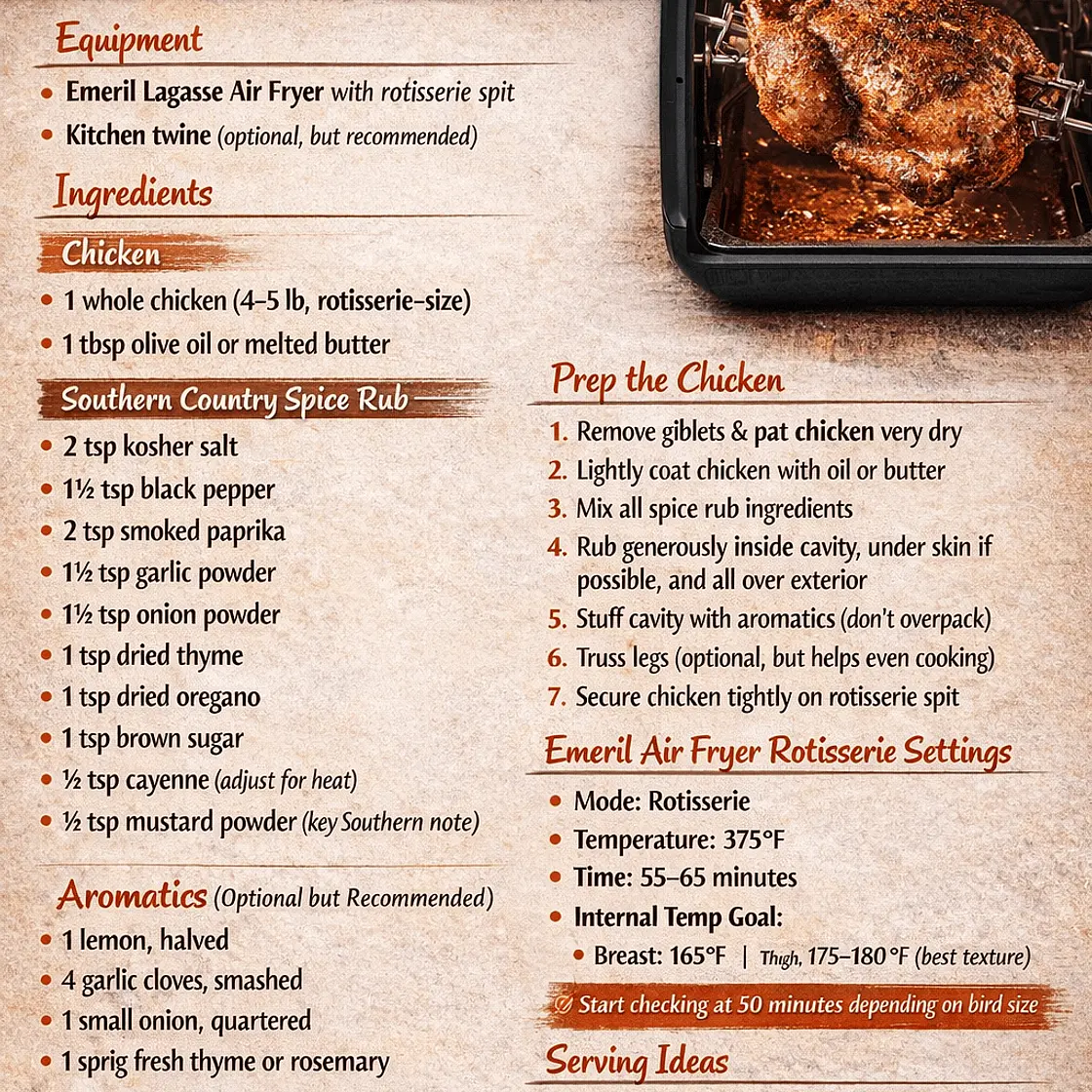 Southern Country Rotisserie Chicken
