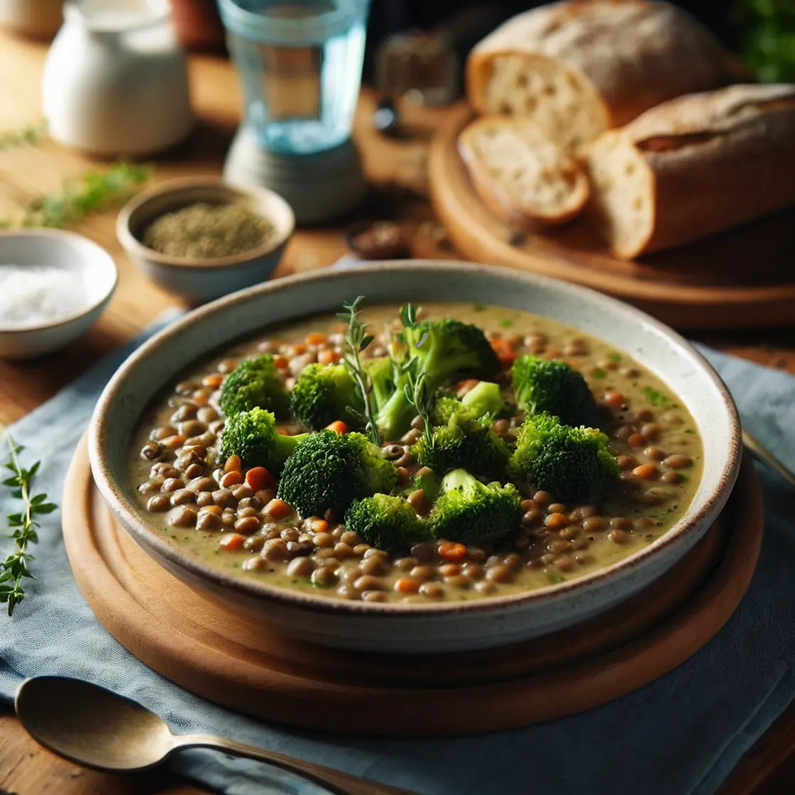 Balancing Broccoli & Lentil Soup