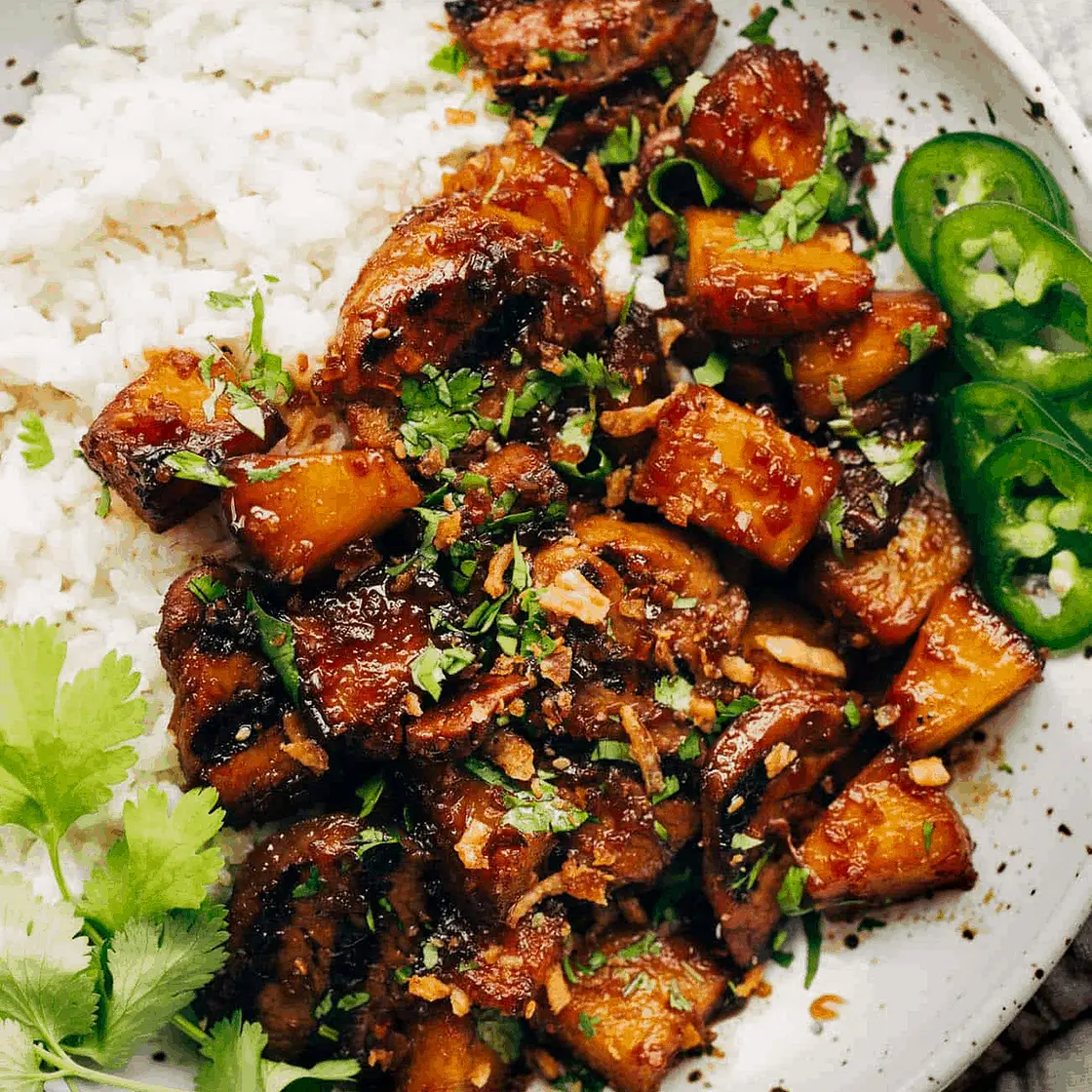 Pineapple Pork with Coconut Rice