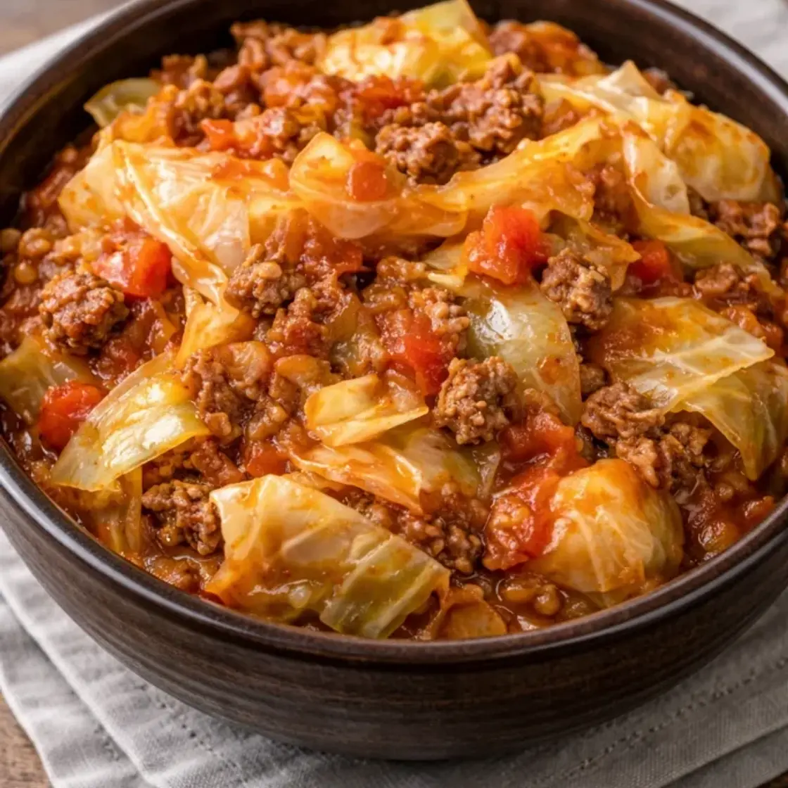 Slow Cooker Unstuffed Cabbage Rolls