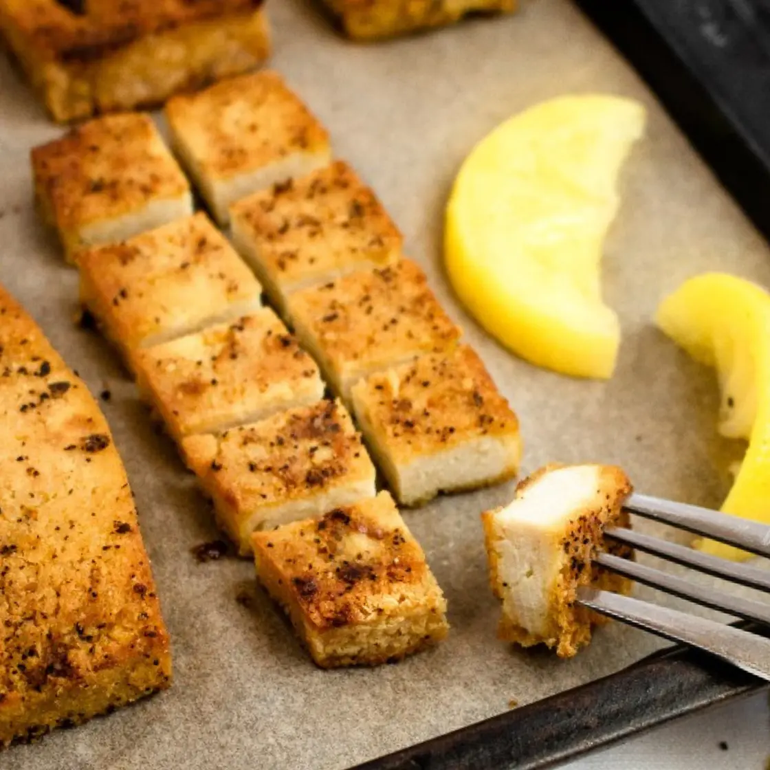 Lemon Pepper Tofu Cutlets