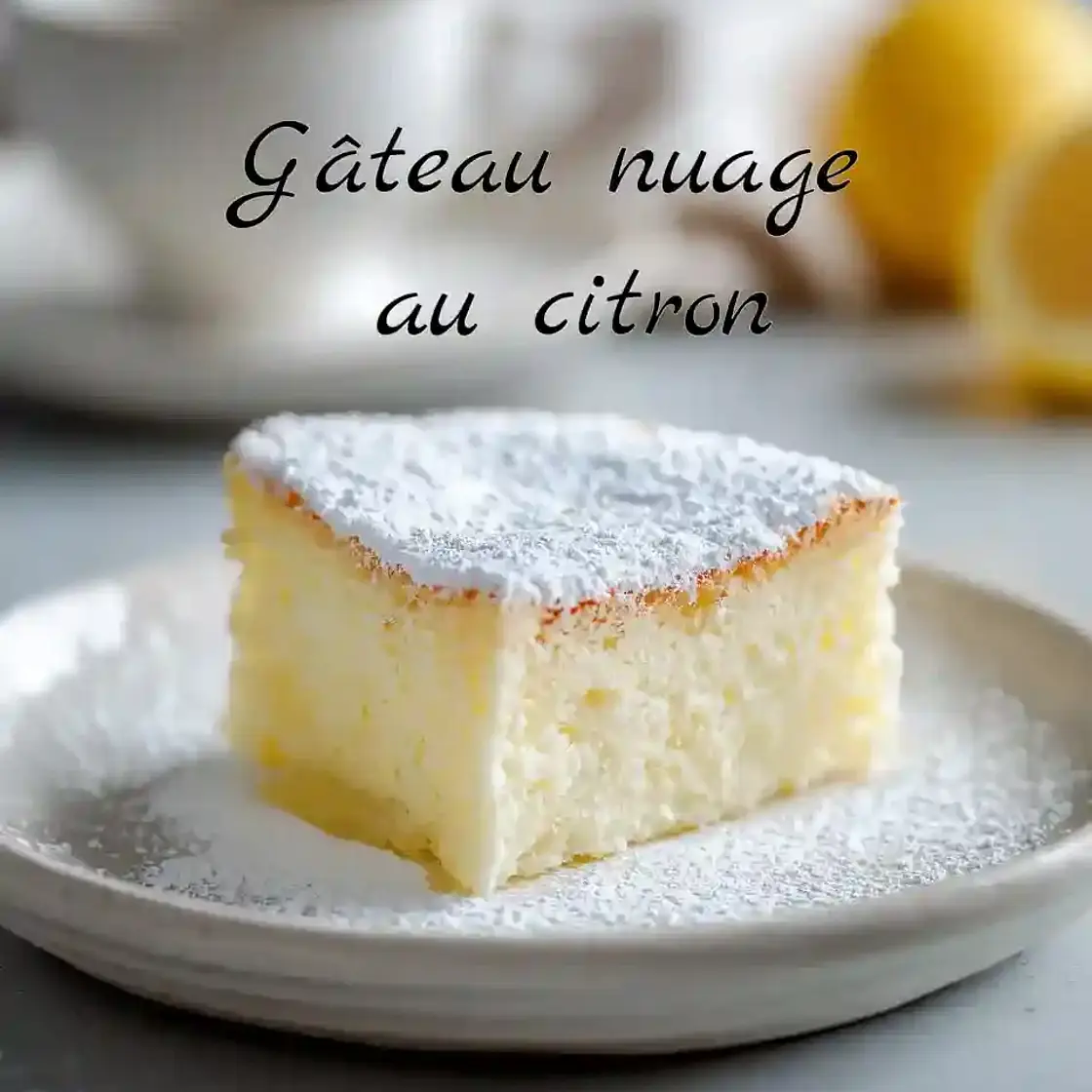 Gâteau nuage au citron